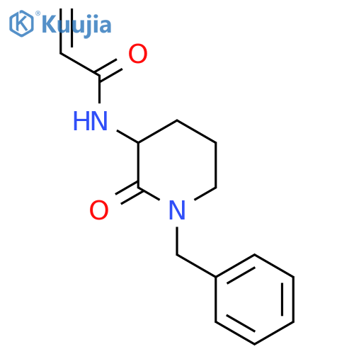 N-(1-benzyl-2-oxopiperidin-3-yl)prop-2-enamide structure