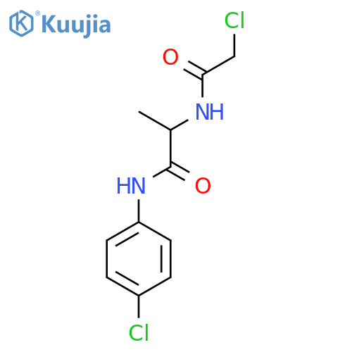 2-(2-chloroacetamido)-N-(4-chlorophenyl)propanamide structure