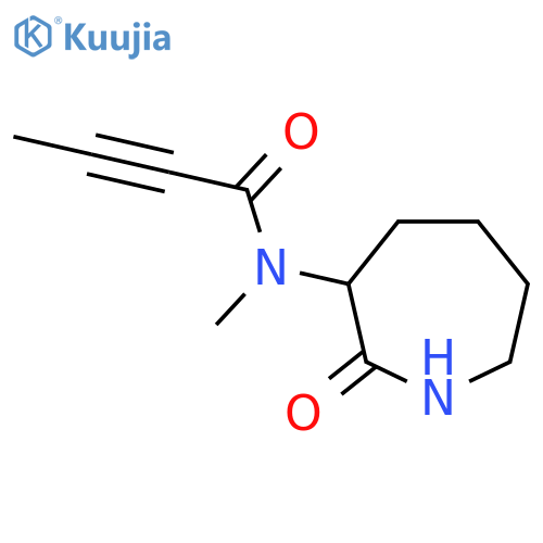 N-Methyl-N-(2-oxoazepan-3-yl)but-2-ynamide structure