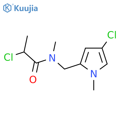 2-Chloro-N-[(4-chloro-1-methylpyrrol-2-yl)methyl]-N-methylpropanamide structure