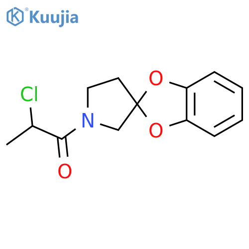 2-Chloro-1-spiro[1,3-benzodioxole-2,3'-pyrrolidine]-1'-ylpropan-1-one structure