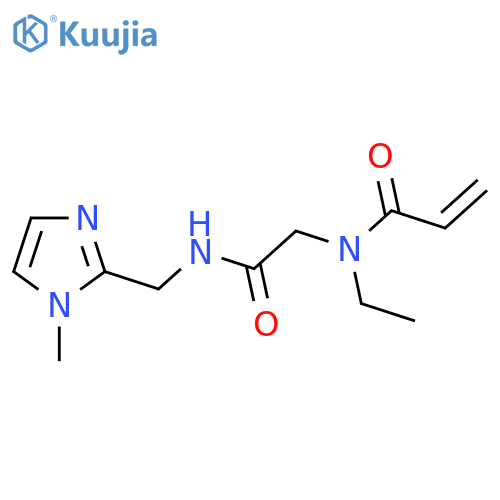 N-ethyl-N-({(1-methyl-1H-imidazol-2-yl)methylcarbamoyl}methyl)prop-2-enamide structure