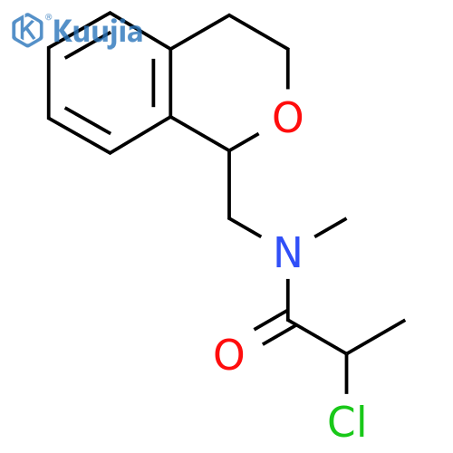 2-Chloro-N-(3,4-dihydro-1H-isochromen-1-ylmethyl)-N-methylpropanamide structure