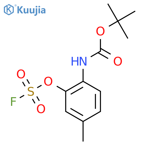 tert-butyl N-{2-[(fluorosulfonyl)oxy]-4-methylphenyl}carbamate structure