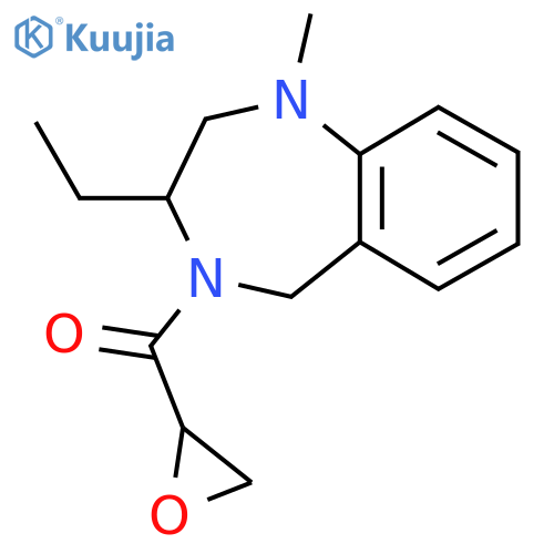 (3-Ethyl-1-methyl-3,5-dihydro-2H-1,4-benzodiazepin-4-yl)-(oxiran-2-yl)methanone structure