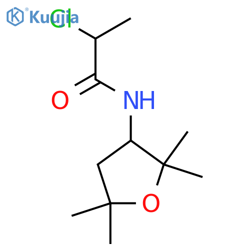 2-Chloro-N-(2,2,5,5-tetramethyloxolan-3-yl)propanamide structure