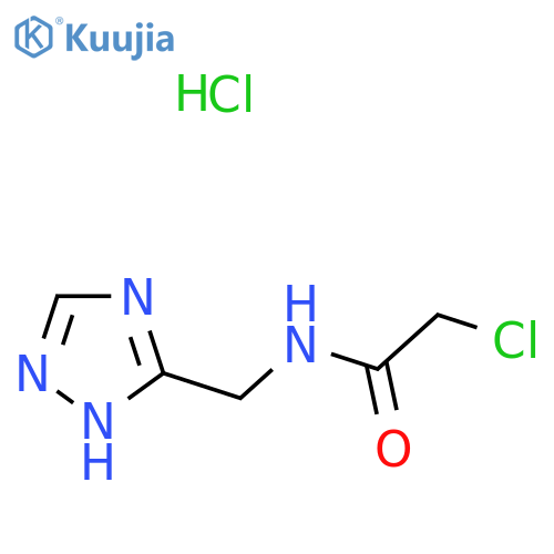 2-chloro-N-(4H-1,2,4-triazol-3-yl)methylacetamide hydrochloride structure