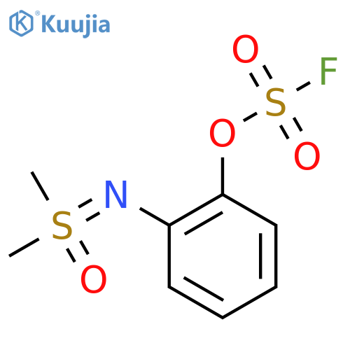 2-{[Dimethyl(oxo)-lambda6-sulfanylidene]amino}phenyl sulfurofluoridate structure