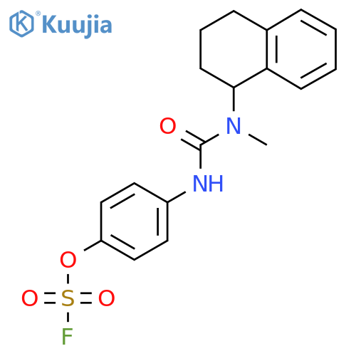 1-[(4-Fluorosulfonyloxyphenyl)carbamoyl-methylamino]-1,2,3,4-tetrahydronaphthalene structure