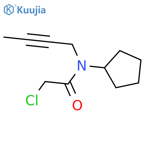 N-(but-2-yn-1-yl)-2-chloro-N-cyclopentylacetamide structure
