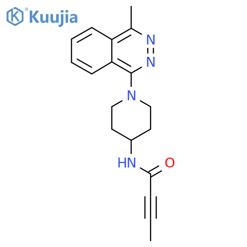 N-[1-(4-methylphthalazin-1-yl)piperidin-4-yl]but-2-ynamide structure