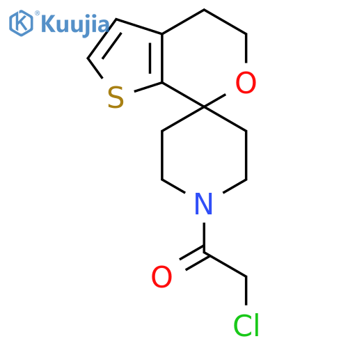 2-chloro-1-{4',5'-dihydrospiropiperidine-4,7'-thieno2,3-cpyran-1-yl}ethan-1-one structure