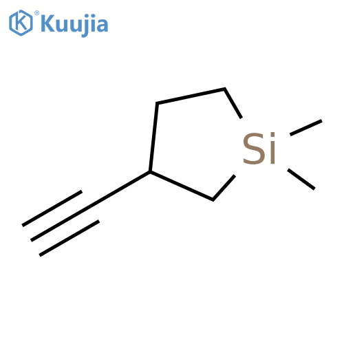 Silacyclopentane, 3-ethynyl-1,1-dimethyl- structure