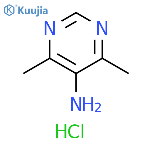 5-Pyrimidinamine, 4,6-dimethyl-, hydrochloride (1:1) structure