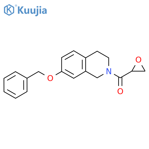 Oxiran-2-yl-(7-phenylmethoxy-3,4-dihydro-1H-isoquinolin-2-yl)methanone structure