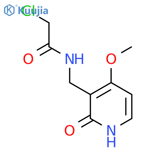 2-chloro-N-(4-methoxy-2-oxo-1,2-dihydropyridin-3-yl)methylacetamide structure