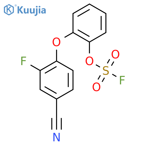 2-(4-Cyano-2-fluorophenoxy)phenyl sulfurofluoridate structure