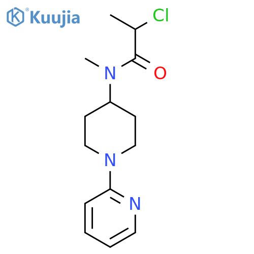 2-Chloro-N-methyl-N-(1-pyridin-2-ylpiperidin-4-yl)propanamide structure
