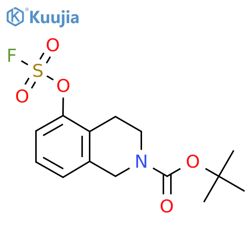 Tert-butyl 5-fluorosulfonyloxy-3,4-dihydro-1H-isoquinoline-2-carboxylate structure
