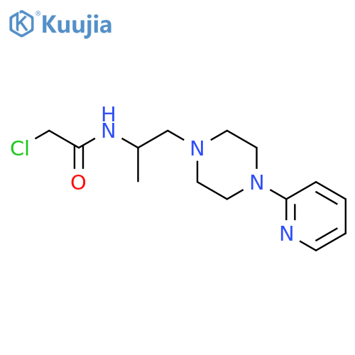 2-chloro-N-{1-[4-(pyridin-2-yl)piperazin-1-yl]propan-2-yl}acetamide structure