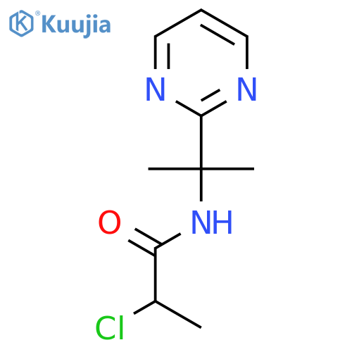 2-Chloro-N-(2-pyrimidin-2-ylpropan-2-yl)propanamide structure