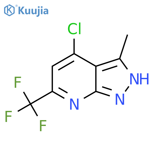 4-Chloro-3-methyl-6-(trifluoromethyl)-2H-pyrazolo[3,4-b]pyridine structure