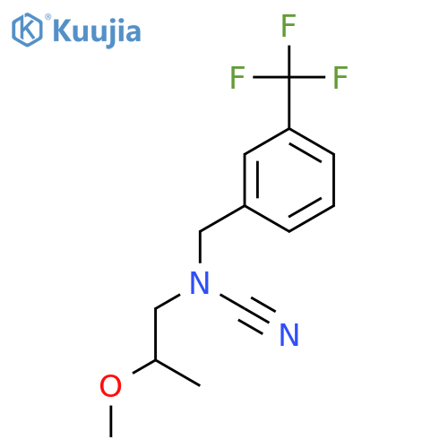 cyano(2-methoxypropyl){3-(trifluoromethyl)phenylmethyl}amine structure