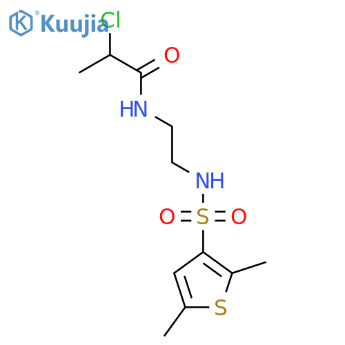 2-Chloro-N-[2-[(2,5-dimethylthiophen-3-yl)sulfonylamino]ethyl]propanamide structure