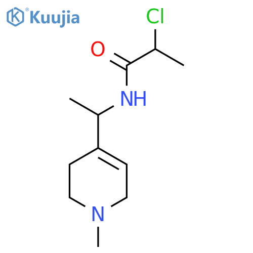 2-Chloro-N-[1-(1-methyl-3,6-dihydro-2H-pyridin-4-yl)ethyl]propanamide structure