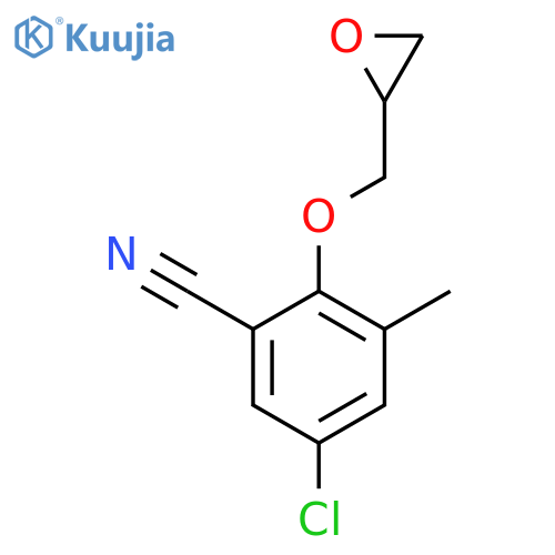 5-Chloro-3-methyl-2-[(oxiran-2-yl)methoxy]benzonitrile structure