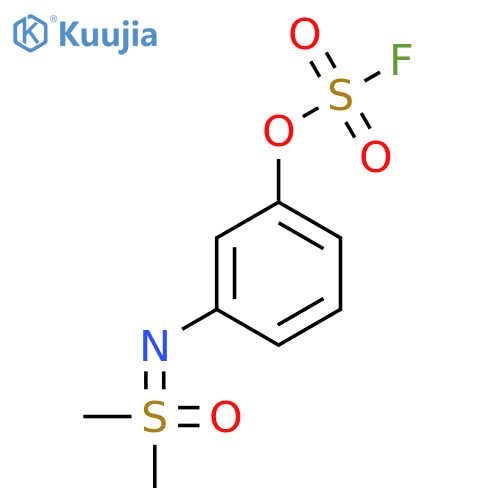 3-{[Dimethyl(oxo)-lambda6-sulfanylidene]amino}phenyl sulfurofluoridate structure