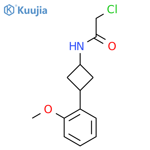 2-chloro-N-(1r,3r)-3-(2-methoxyphenyl)cyclobutylacetamide structure
