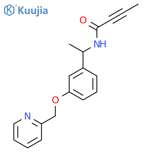 N-[1-[3-(Pyridin-2-ylmethoxy)phenyl]ethyl]but-2-ynamide structure