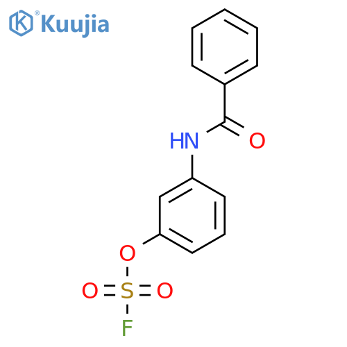 3-Benzamidophenyl sulfurofluoridate structure