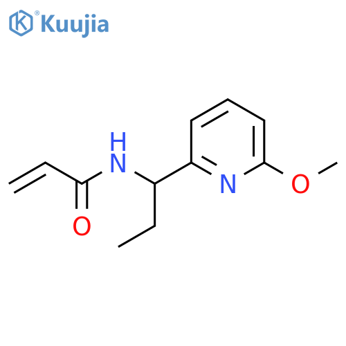 N-1-(6-methoxypyridin-2-yl)propylprop-2-enamide structure