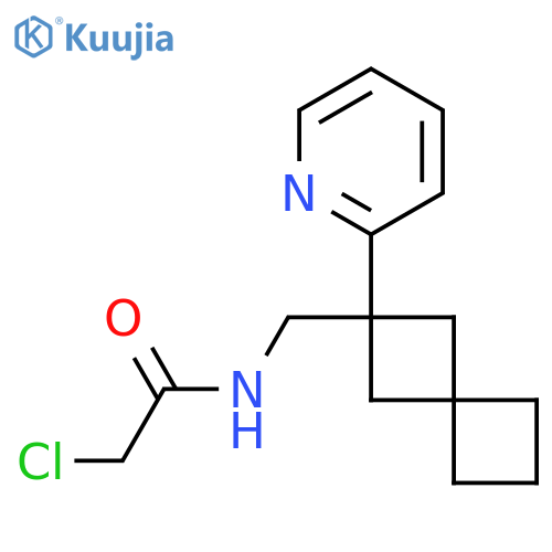 2-chloro-N-{2-(pyridin-2-yl)spiro3.3heptan-2-ylmethyl}acetamide structure