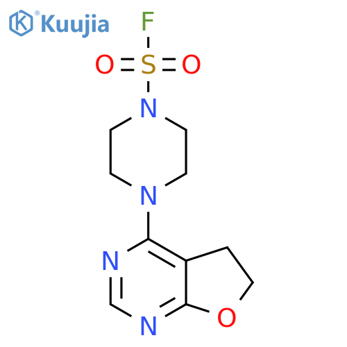4-{5H,6H-furo2,3-dpyrimidin-4-yl}piperazine-1-sulfonyl fluoride structure