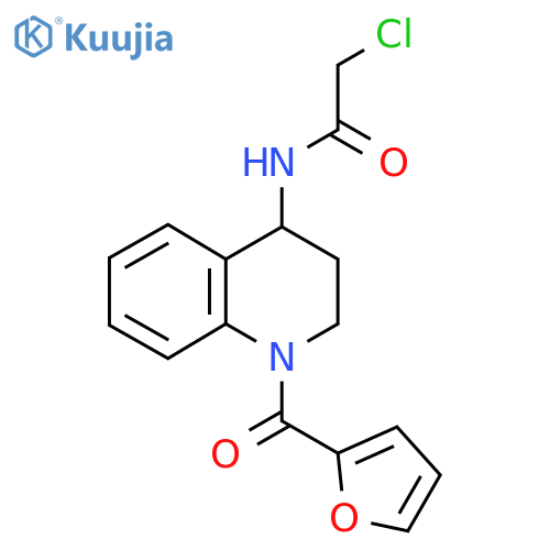 2-Chloro-N-[1-(furan-2-carbonyl)-3,4-dihydro-2H-quinolin-4-yl]acetamide structure