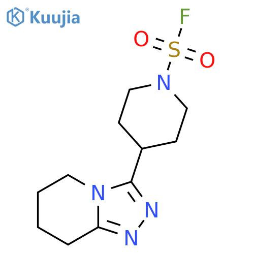 4-{5H,6H,7H,8H-1,2,4triazolo4,3-apyridin-3-yl}piperidine-1-sulfonyl fluoride structure