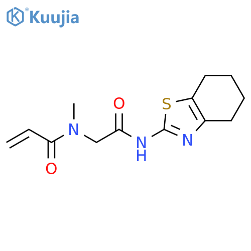 N-Methyl-N-[2-oxo-2-[(4,5,6,7-tetrahydro-2-benzothiazolyl)amino]ethyl]-2-propenamide structure