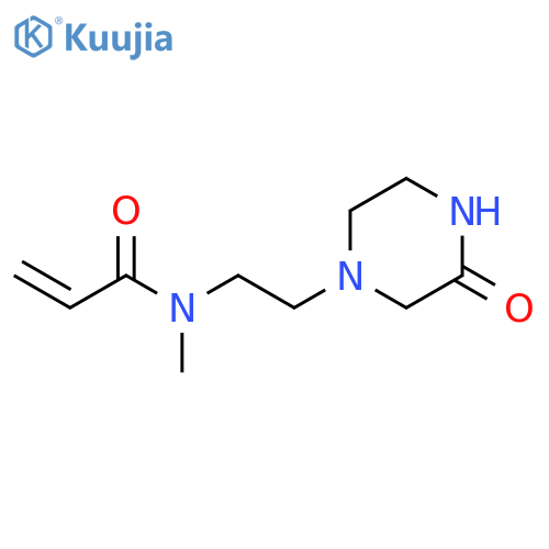 N-methyl-N-2-(3-oxopiperazin-1-yl)ethylprop-2-enamide structure
