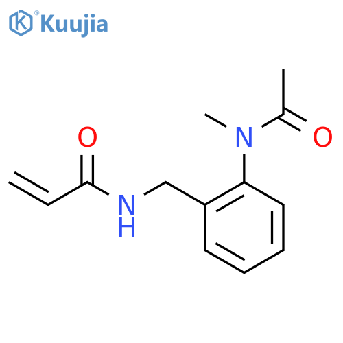 N-{2-(N-methylacetamido)phenylmethyl}prop-2-enamide structure