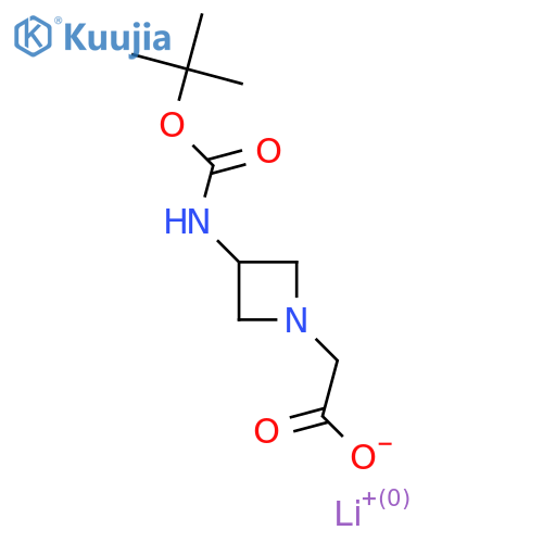 Lithium;2-[3-[(2-methylpropan-2-yl)oxycarbonylamino]azetidin-1-yl]acetate structure