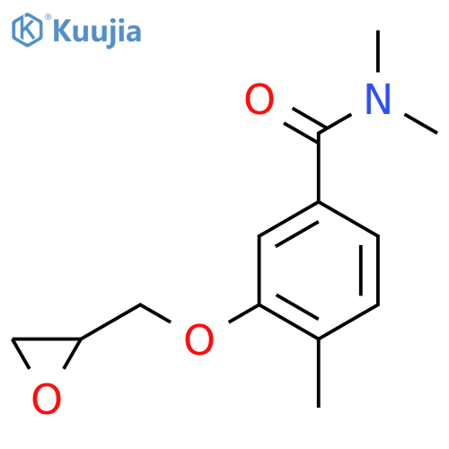N,N,4-Trimethyl-3-(oxiran-2-ylmethoxy)benzamide structure