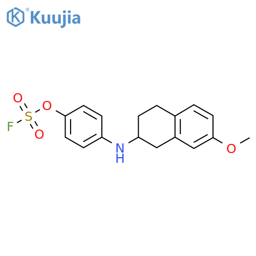 2-(4-Fluorosulfonyloxyanilino)-7-methoxy-1,2,3,4-tetrahydronaphthalene structure
