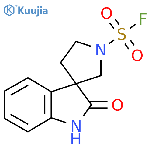 2-oxo-1,2-dihydrospiroindole-3,3'-pyrrolidine-1'-sulfonyl fluoride structure