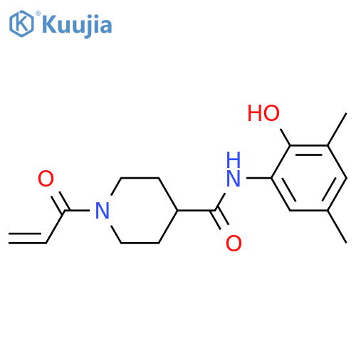 N-(2-Hydroxy-3,5-dimethylphenyl)-1-(1-oxo-2-propen-1-yl)-4-piperidinecarboxamide structure