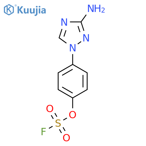 3-Amino-1-(4-fluorosulfonyloxyphenyl)-1,2,4-triazole structure