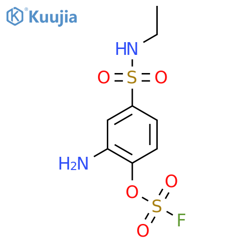 2-Amino-4-(ethylsulfamoyl)-1-fluorosulfonyloxybenzene structure