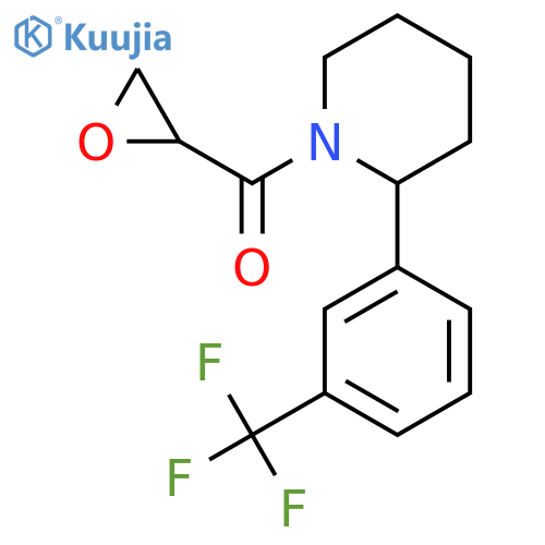 1-(Oxirane-2-carbonyl)-2-[3-(trifluoromethyl)phenyl]piperidine structure